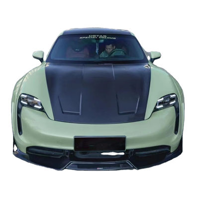 ผลิตภัณฑ์ใหม่สําหรับ Porsche Taycan คาร์บอนไฟเบอร์ คอร์ดี้คิต Taycan Wide Bodyki หน้าเปลือกด้านข้างกระโปรงสปอยเลอร์