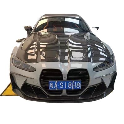 สําหรับ BMW G80 G82M3 M4 คาร์บอนไฟเบอร์ คอร์ดี้คิต G80 G82M3 M4 ปรับปรุง Paktechz Style หน้าลิปดีฟิวเซอร์ สปอยเลอร์ฮูด