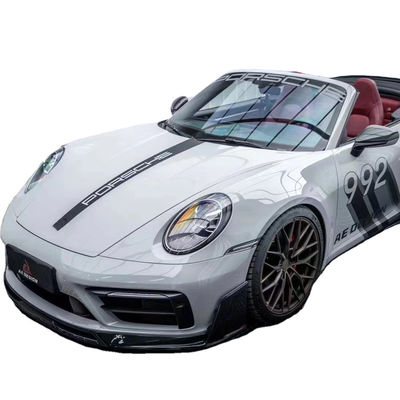 สําหรับ Porsche 992s คาร์บอนไฟเบอร์ คอร์ดี้คิต 992s AE สไตล์แห้ง คาร์บอนไฟเบอร์ หน้าลิป Diffuser Spoiler Side Skirt