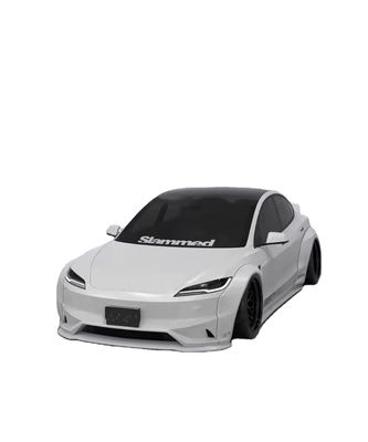 2020- Tesla Body Kit Resin Fiber LB Style Tesla Model 3 สปอยเลอร์ ดิฟฟิวเซอร์ฝีปากด้านหน้า