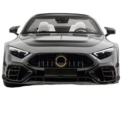 สําหรับ Mercedes SL63 คาร์บอน ไฟเบอร์ คอร์ดี้ คิต SL63 อัพเกรดสไตล์ MSY คาร์บอน ไฟเบอร์ ดิฟฟิวเซอร์ฝีปากหน้า