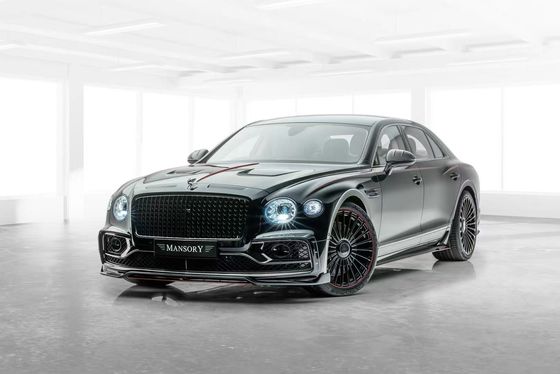 Bentley Flying Spur คอนโดไฟเบอร์คาร์บอน คิท Flying Spur อัพเกรด สไตล์ MANSORY ลิปหน้ากระจายกระจายกระจายกระจาย
