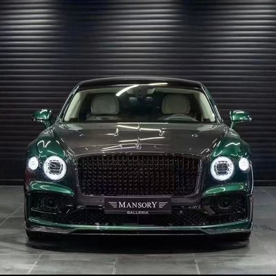 Bentley Flying Spur คอนโดไฟเบอร์คาร์บอน คิท Flying Spur อัพเกรด สไตล์ MANSORY ลิปหน้ากระจายกระจายกระจายกระจาย