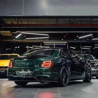 Bentley Flying Spur คอนโดไฟเบอร์คาร์บอน คิท Flying Spur อัพเกรด สไตล์ MANSORY ลิปหน้ากระจายกระจายกระจายกระจาย