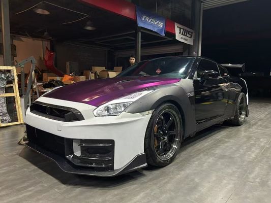 นิสสัน GTR คาร์บอนไฟเบอร์ คอร์ดี้ คิต GTR r35 ปรับปรุง 2024nismo สไตล์หน้าและหลัง สปอยเลอร์รถชนกัน