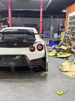 นิสสัน GTR คาร์บอนไฟเบอร์ คอร์ดี้ คิต GTR r35 ปรับปรุง 2024nismo สไตล์หน้าและหลัง สปอยเลอร์รถชนกัน