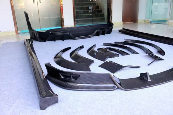 Tesla รุ่น X คาร์บอน ไฟเบอร์ บอด คิต รุ่น X คาร์บอน ไฟเบอร์ ดิฟฟิวเซอร์ฝีปากด้านหน้า