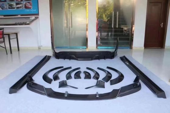 Tesla รุ่น X คาร์บอน ไฟเบอร์ บอด คิต รุ่น X คาร์บอน ไฟเบอร์ ดิฟฟิวเซอร์ฝีปากด้านหน้า