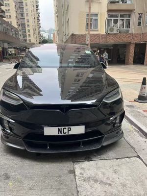 Tesla รุ่น X คาร์บอน ไฟเบอร์ บอด คิต รุ่น X คาร์บอน ไฟเบอร์ ดิฟฟิวเซอร์ฝีปากด้านหน้า
