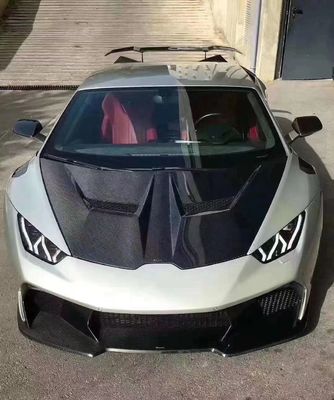 สําหรับ Lamborghini LP580 LP610 EVO หัวเครื่องไฟเบอร์คาร์บอน LP580 LP610 EVO 1016 Style