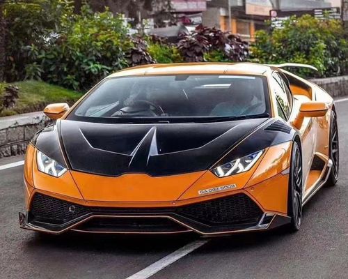 สําหรับ Lamborghini LP580 LP610 EVO หัวเครื่องไฟเบอร์คาร์บอน LP580 LP610 EVO 1016 Style