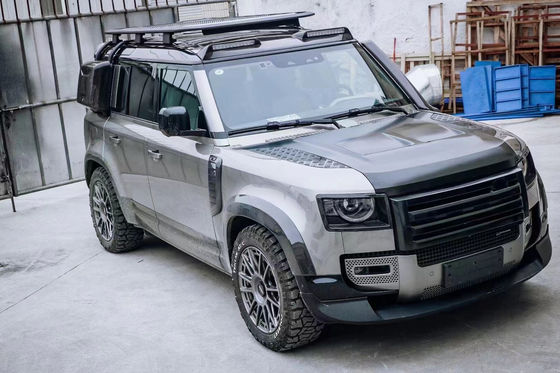 หมวกคาร์บอนไฟเบอร์สําหรับ Land Rover Defender หมวกคาร์บอนไฟเบอร์ Defender ปรับปรุงแบบ SVR