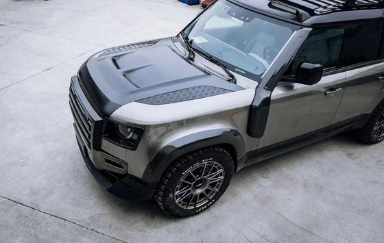 หมวกคาร์บอนไฟเบอร์สําหรับ Land Rover Defender หมวกคาร์บอนไฟเบอร์ Defender ปรับปรุงแบบ SVR