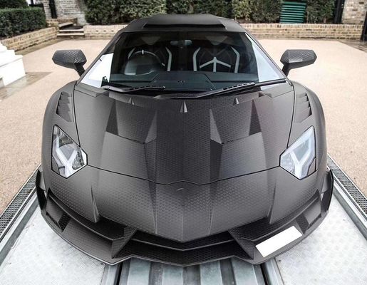 ผ้าคลุมใยคาร์บอนคุณภาพสูง Aventador ผ้าคลุมเครื่องจักรใยคาร์บอน LP700 LP720 ผ้าคลุมประตูเครื่อง