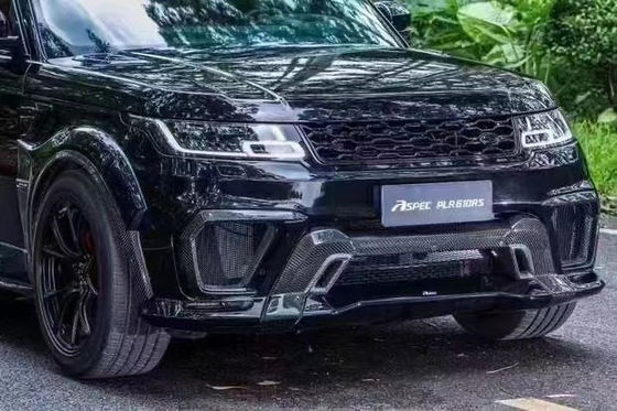 Runde ASPEC Style CF&amp; FRP Wide Body Kit ฝั่งหน้า แบมเปอร์ ฝั่งหลัง แบมเปอร์ ฝั่งหน้ากระโปรงสําหรับ Land Rover RANGE ROVE SPORT 2014-2017