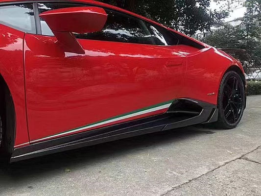 สําหรับ Lamborghini LP580 LP610 คาร์บอนไฟเบอร์ คอร์ดี้คิต LP580 LP610 อัพเกรด MSY สไตล์หน้าลิป Diffuser Spoiler Side Skirt