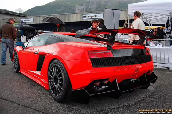 สําหรับ Lamborghini Gallardo LP550 560 570 สปอยเลอร์ไฟเบอร์คาร์บอน Gallardo LP550 560 570 สปอยเลอร์สไตล์ SUPER TROFEO อัพเกรด