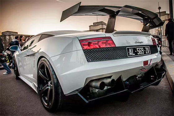 สําหรับ Lamborghini Gallardo LP550 560 570 สปอยเลอร์ไฟเบอร์คาร์บอน Gallardo LP550 560 570 สปอยเลอร์สไตล์ SUPER TROFEO อัพเกรด