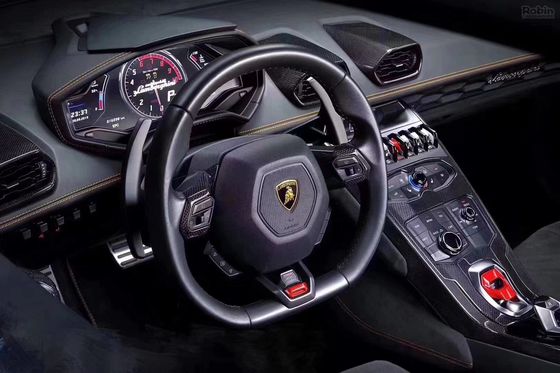 สําหรับ Lamborghini LP580 LP610 ภายในไฟเบอร์คาร์บอน LP580 LP610 OEM Style คาร์บอนไฟเบอร์เซ็นเตอร์แพนเนล