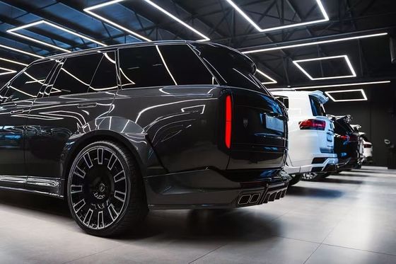 คาร์บอน ไฟเบอร์ Land Rover Body Kit LM Style มหาวิทยาลัยด้านหลัง Bumper Lip Diffuser