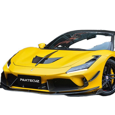 Paktechz Style Carbon Fiber Kit สําหรับเฟอร์รารี่ F8 คาร์บอน ไฟเบอร์ คอร์ดี้ คิท หน้าเปลือกหลัง สปอยเลอร์