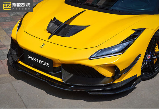 Paktechz Style Carbon Fiber Kit สําหรับเฟอร์รารี่ F8 คาร์บอน ไฟเบอร์ คอร์ดี้ คิท หน้าเปลือกหลัง สปอยเลอร์