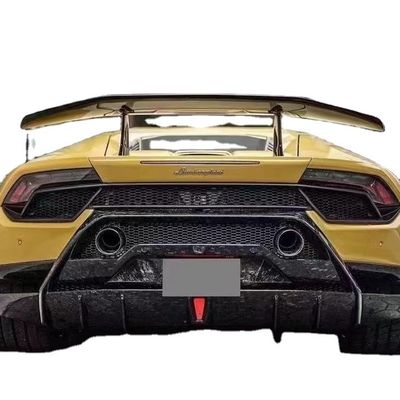 สปอยเลอร์ไฟเบอร์คาร์บอนสําหรับ Lamborghini HURACAN LP610 580 EVO ปรับปรุงสไตล์การทํางาน สปอยเลอร์หางไฟเบอร์คาร์บอน