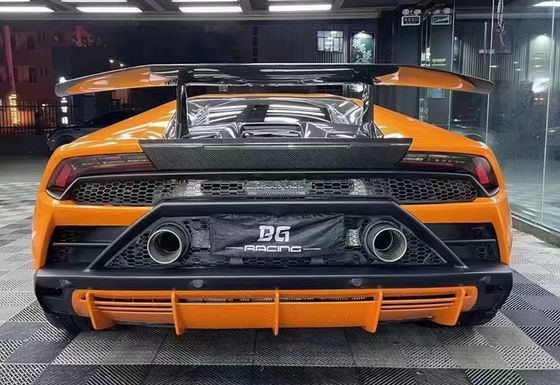สปอยเลอร์ไฟเบอร์คาร์บอนสําหรับ Lamborghini HURACAN LP610 580 EVO ปรับปรุงสไตล์การทํางาน สปอยเลอร์หางไฟเบอร์คาร์บอน