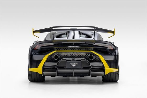 สําหรับ Lamborghini STO คาร์บอน ไฟเบอร์ คอร์ดี้ คิต STO อัพเกรด Vors Style หน้าลิป Diffuser ข้างกระโปรงกระโปรง คาร์บอน ไฟเบอร์ คอร์ดี้ คิต