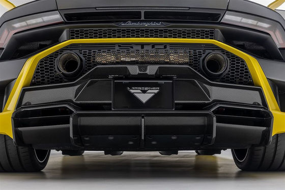 สําหรับ Lamborghini STO คาร์บอน ไฟเบอร์ คอร์ดี้ คิต STO อัพเกรด Vors Style หน้าลิป Diffuser ข้างกระโปรงกระโปรง คาร์บอน ไฟเบอร์ คอร์ดี้ คิต