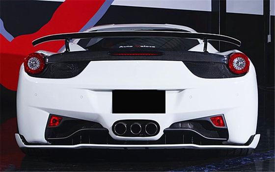 สําหรับ Ferrari 458 คาร์บอน ไฟเบอร์ คอร์ดี้ คิต 458 คาร์บอน ไฟเบอร์ หน้าลิป Diffuser Spoiler คอร์ดี้ คิต