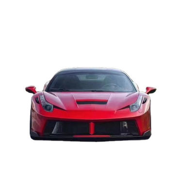 สําหรับเฟอร์รารี่ 458 คาร์บอนไฟเบอร์ คอร์ดี้คิต 458 ปรับปรุง PD Style หน้าและหลัง Bumper Spoiler Hood คอร์ดี้คิต