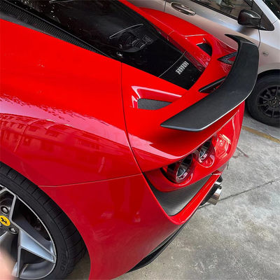 สําหรับเฟอร์รารี่ F8 สปอยเลอร์ไฟเบอร์คาร์บอน F8 ปรับปรุง Novi Style สปอยเลอร์ไฟเบอร์คาร์บอน