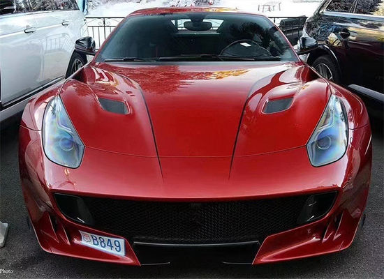 สําหรับเฟอร์รารี่ F12 คาร์บอนไฟเบอร์ฮูด F12 ปรับปรุง TDF Style คาร์บอนไฟเบอร์ฮูด คอร์ดี้คิต
