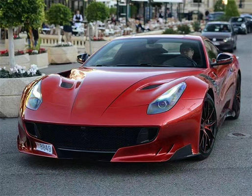 สําหรับเฟอร์รารี่ F12 คาร์บอนไฟเบอร์ฮูด F12 ปรับปรุง TDF Style คาร์บอนไฟเบอร์ฮูด คอร์ดี้คิต