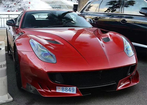 สําหรับเฟอร์รารี่ F12 คาร์บอนไฟเบอร์ฮูด F12 ปรับปรุง TDF Style คาร์บอนไฟเบอร์ฮูด คอร์ดี้คิต