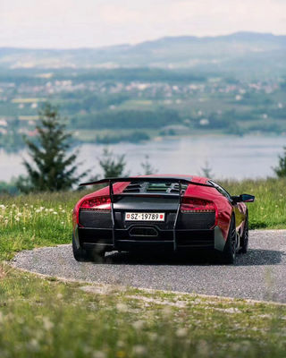 คาร์บอนไฟเบอร์ Lamborghini Murcielago Lp640 คอร์ดี้คิต LP670-สไตล์ สปอยเลอร์