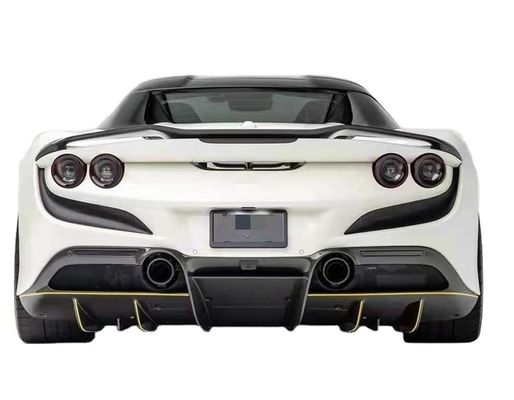 สิ้นส่วนรถยนต์สําหรับFerrari F8 คาร์บอนไฟเบอร์ คอร์ด คิต F8 อัพเกรด Novi Style Diffuser คาร์บอนไฟเบอร์ Diffuser