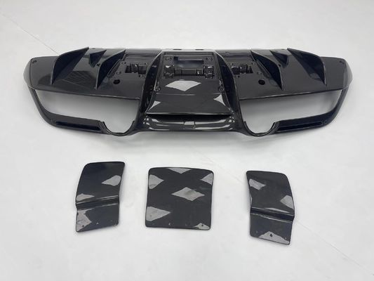 สิ้นส่วนรถยนต์สําหรับFerrari F8 คาร์บอนไฟเบอร์ คอร์ด คิต F8 อัพเกรด Novi Style Diffuser คาร์บอนไฟเบอร์ Diffuser