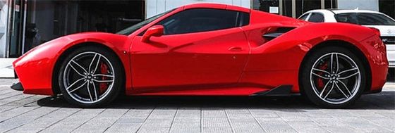 สําหรับ Ferrari 488 คาร์บอน ไฟเบอร์ คอร์ดี้ คิต 488 อัพเกรด Capristo Style คาร์บอน ไฟเบอร์ หน้าลิป Diffuser Spoiler