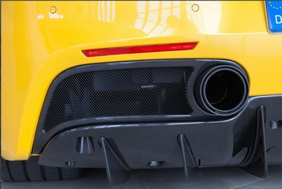 สําหรับ Ferrari 488 คาร์บอน ไฟเบอร์ คอร์ดี้ คิต 488 อัพเกรด Capristo Style คาร์บอน ไฟเบอร์ หน้าลิป Diffuser Spoiler