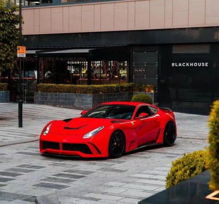 สําหรับ Ferrari F12 Carbon Fiber Wide-body Kit F12 อัพเกรด NOtc สไตล์ N-Largos คันชนิดหลัง