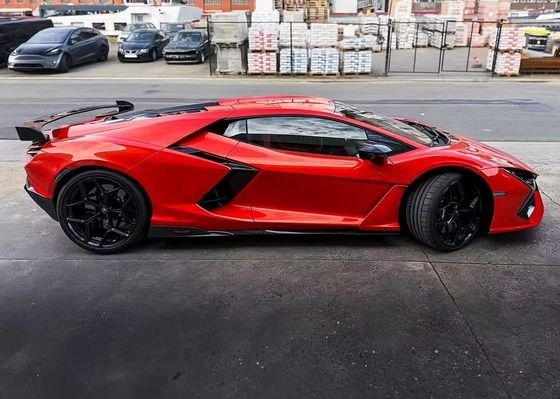 Revuelto Lamborghini Body Kit สไตล์ DMC สีแดง สอยเลอร์ปีกใยคาร์บอน