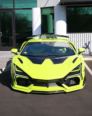 แลมบอร์กินี่ รีวูเล็ตโต้ ชุดคอร์ปอเรชั่น คาร์บอนไฟเบอร์ DUKE สไตล์ Custom Front Diffuser