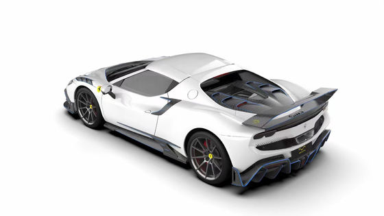 296GTB แฟร์รารี่ คิต คาร์บอรี่ 2021 ไฟเบอร์คาร์บอนแห้ง ลิปหน้ารถ
