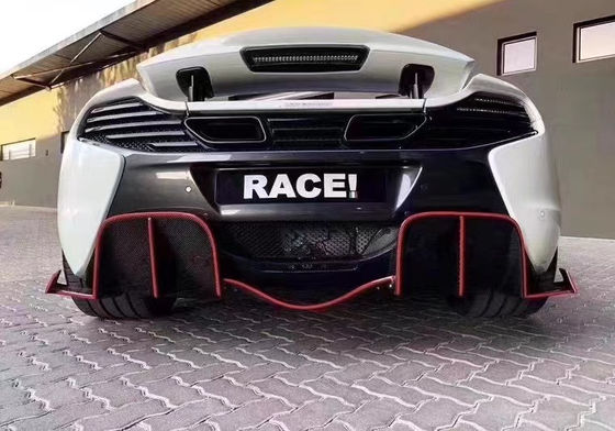 ขายเหมือนเค้กร้อนสําหรับ McLaren MP4-12C 625C 650S คาร์บอน ไฟเบอร์ คอร์ดี้คิต อัพเกรด 675LT สไตล์ด้านข้างกระโปรงกระจายหลัง