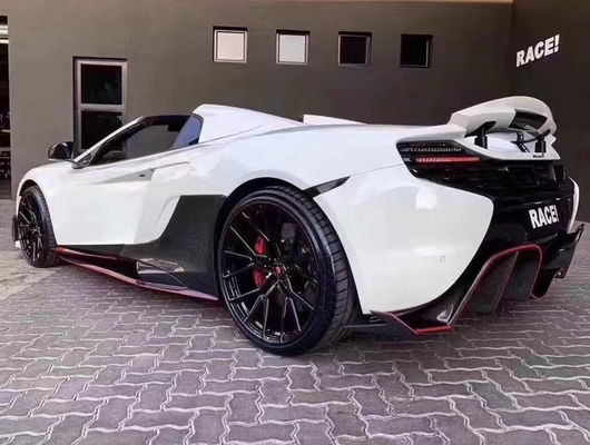 ขายเหมือนเค้กร้อนสําหรับ McLaren MP4-12C 625C 650S คาร์บอน ไฟเบอร์ คอร์ดี้คิต อัพเกรด 675LT สไตล์ด้านข้างกระโปรงกระจายหลัง
