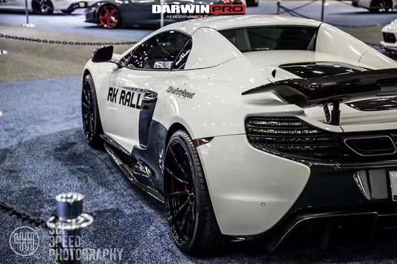 ขายเหมือนเค้กร้อนสําหรับ McLaren MP4-12C 625C 650S คาร์บอน ไฟเบอร์ คอร์ดี้คิต อัพเกรด 675LT สไตล์ด้านข้างกระโปรงกระจายหลัง