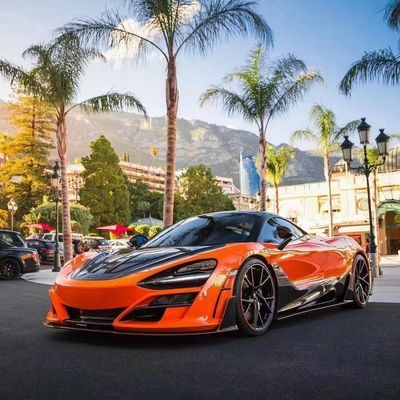ไฟเบอร์คาร์บอนแห้งสําหรับ McLaren 720s คาร์บอนไฟเบอร์คอร์ดี้คิต 720s อัพเกรดแบบ MSY หน้าและหลัง