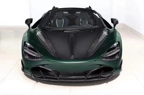 สําหรับ McLaren 720S Carbon Fiber Hood 720S ปรับปรุง Top-Style Carbon Fiber Hood Cover เครื่องยนต์